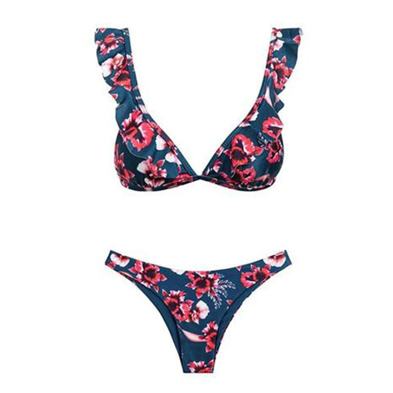 Женский купальник-бикини Chisalis купальник пуш-ап с оборками бразильский летний 2018 |