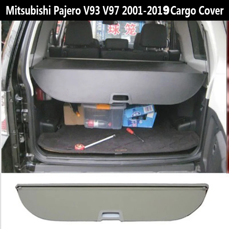 Задний грузовой Чехол для Mitsubishi Pajero V93 V97 2006- конфиденциальности багажник Экран безопасности щит козырек авто аксессуары