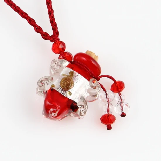 Пустая Маленькая подвеска в виде флакона женское ожерелье с подвеской