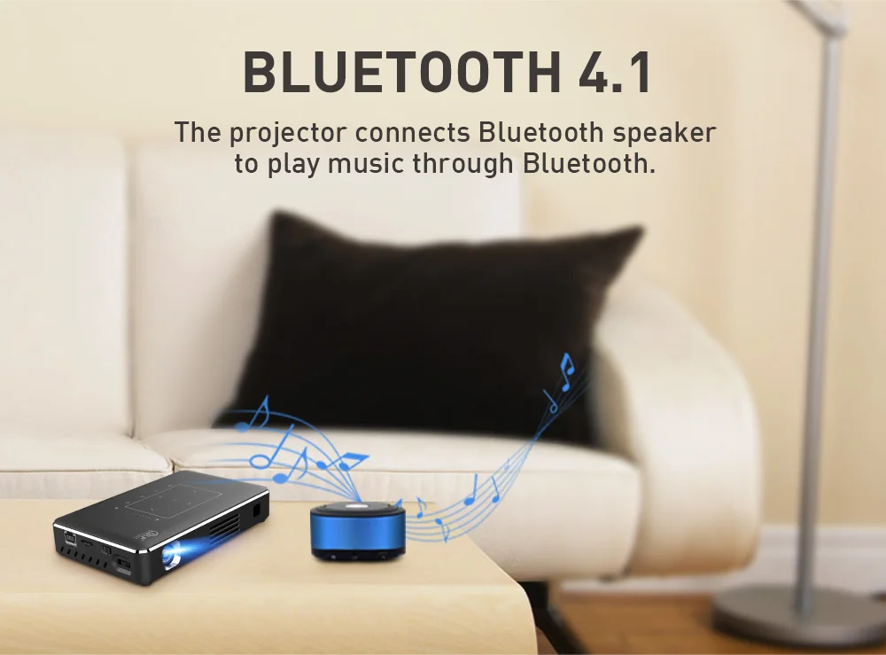 WZATCO Android wifi Bluetooth 4,1 умный светодиодный DLP проектор Поддержка 4k Full HD 1080P домашний кинотеатр проектор аккумулятор 4100 мАч
