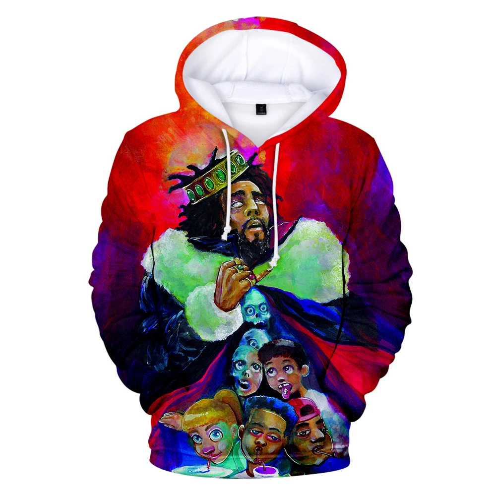 Новинка толстовки J.Cole с 3D принтом альбома KOD женские/мужские модные капюшоном