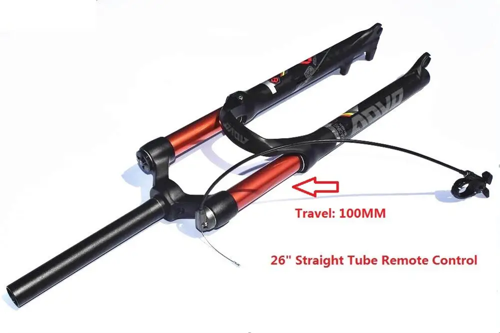 26 MTB амортизирующая Велосипедная вилка для горного велосипеда 1710 г 9x100mmQR двойная регулировка отскока воздуха 26 27,5 29 дюймов 100 120 мм - Цвет: 26
