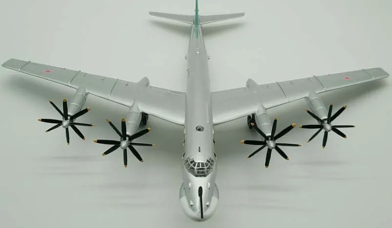 1/144 масштаб Россия TY-95 TU-95 военный медведь бомбардировщик литой металлический самолет модель игрушки для коллекции подарок