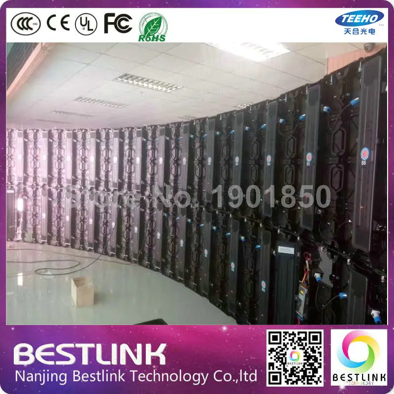 P3.91 LED Крытый цилиндр изогнутый Гигантский Рекламный Экран дисплея RGB видеостена