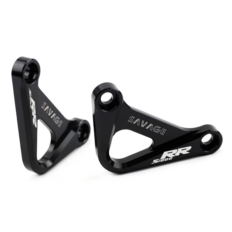

For BMW S1000RR S 1000RR S1000 2010-2018 Rear Foot Rest Blanking Plates Motorcycle Accessories Footrest Black Footrest With Logo