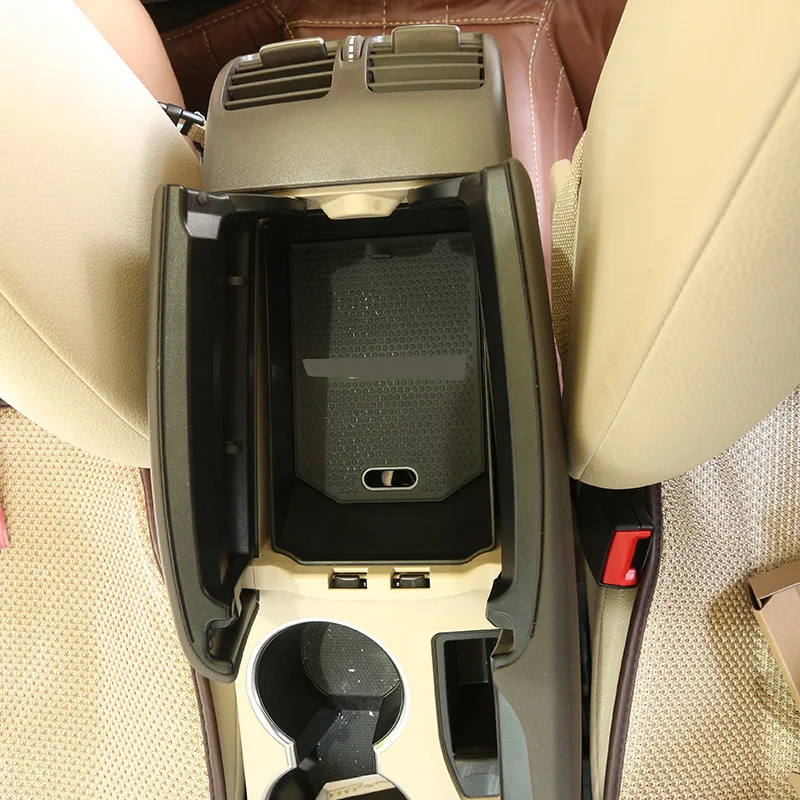 Черный подлокотник для перчаток лоток с ковриком Mercedes Benz GLK Class X204 200 260 300