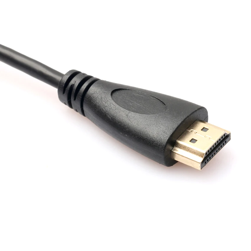 100 шт./лот HDMI к DVI папа 24 + 1 DVI-D Мужской адаптер видео кабель золото 1080P для HDTV DVD