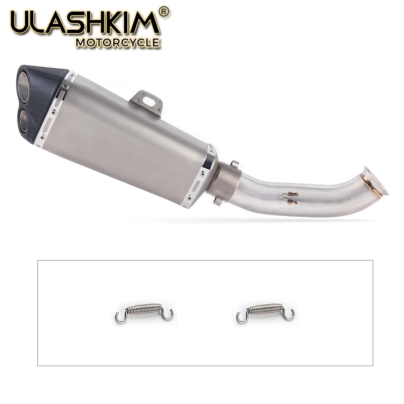

Motorcycle Full Exhaust Muffler System Middle Pipe Slip On Escape For DUKE 390 250 DUKE 125 RC 390 125 RC390 2016 2017 2018