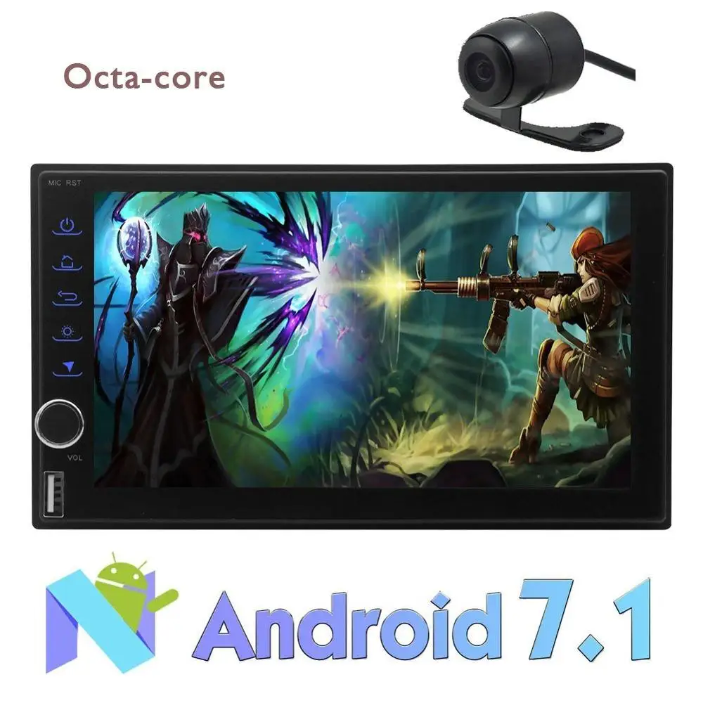 Eincar 7 ''Android 1 Восьмиядерный двойной Din автомобильный стерео головное