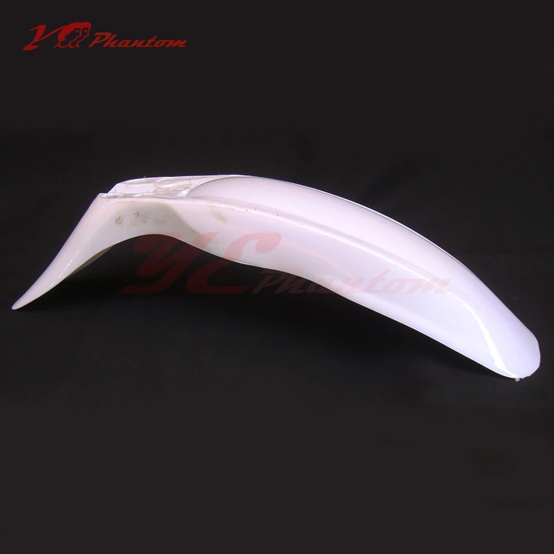 Бесплатная доставка БЕЛЫЙ Переднего Крыла KLX110 грязь велосипед пластиковые