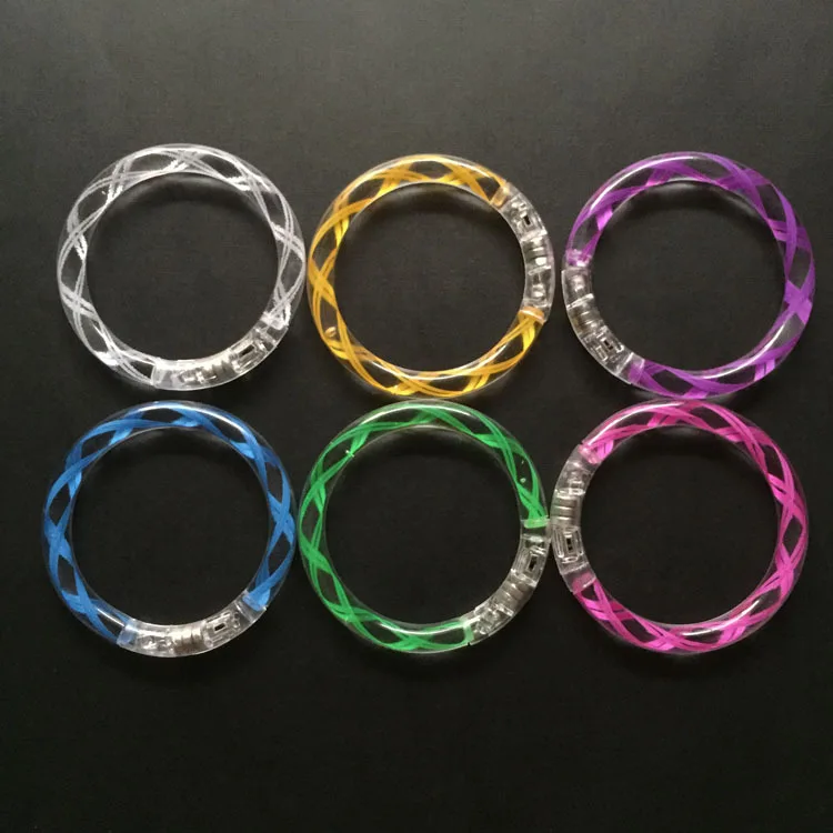 Подарочный светящийся браслет Мигающий игрушечный нить акриловый светодиодный