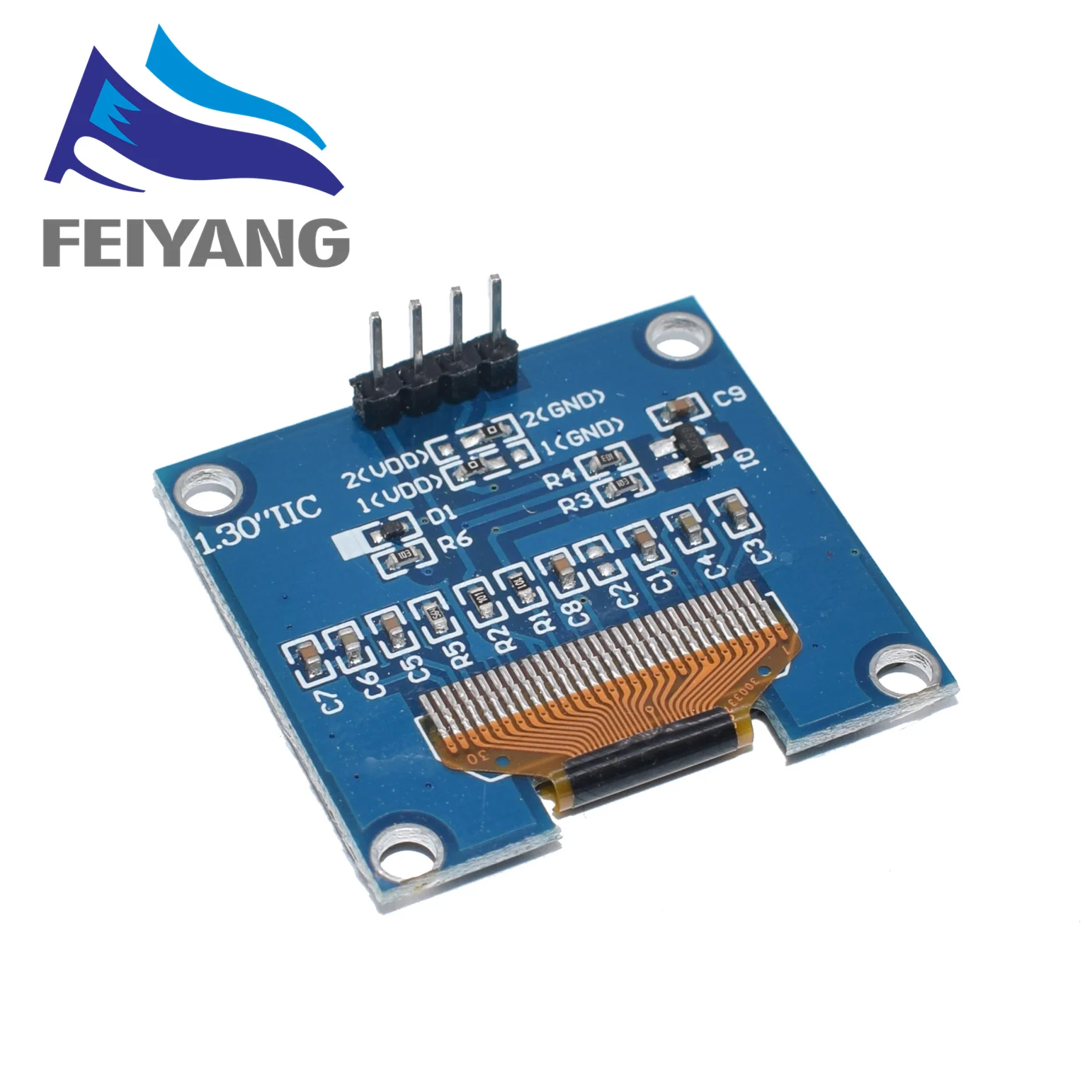 10 шт. 1,3 дюйма O светодиодный модуль белый/синий SPI/IIC IEC связь цвета 128X64 1,3 дюйма O светодиодный ЖК-дисплей светодиодный модуль 1," O светодиодный модуль