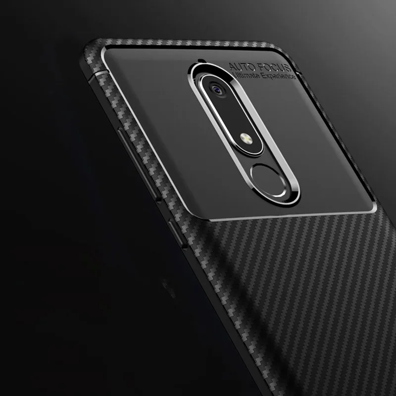 Роскошный чехол для телефона из углеродного волокна Nokia 9 PureView 3 1 2 5 7 Plus 8 X6 X5 X3 X7 4