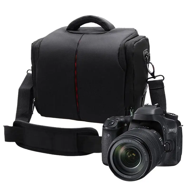 Сумка для камеры DSLR, модная сумка на плечо из полиэстера, чехол для камеры Canon для Nikon, сумка для объектива, водонепроницаемая сумка для фотосъемки