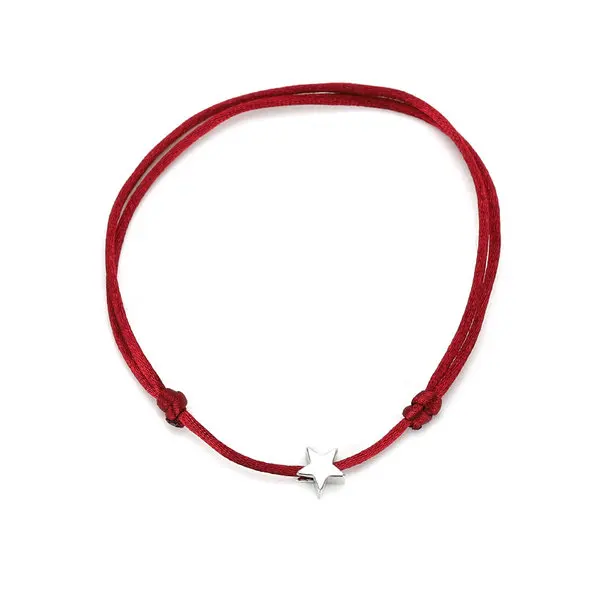 Wine Red G. YCX 5 шт./компл. Серебряный Взгляд Красный строка дружбы браслеты нержавеющая сталь регулируемый красная веревка на удачу пара Bracelts для женщин комплект браслетов нержавеющей стали - Окраска металла: Wine Red