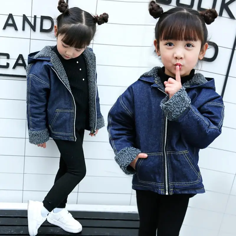 Manteau fille, акция, распродажа, г., детская одежда, пальто осень-зима, новая утепленная одежда из овечьей шерсти и кашемира для детей от 2 до 8 лет