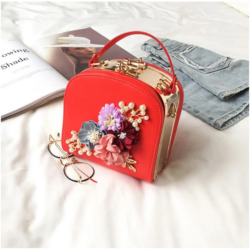 Новинка 2019 женская сумочка с цветами дизайнерские бренды модная