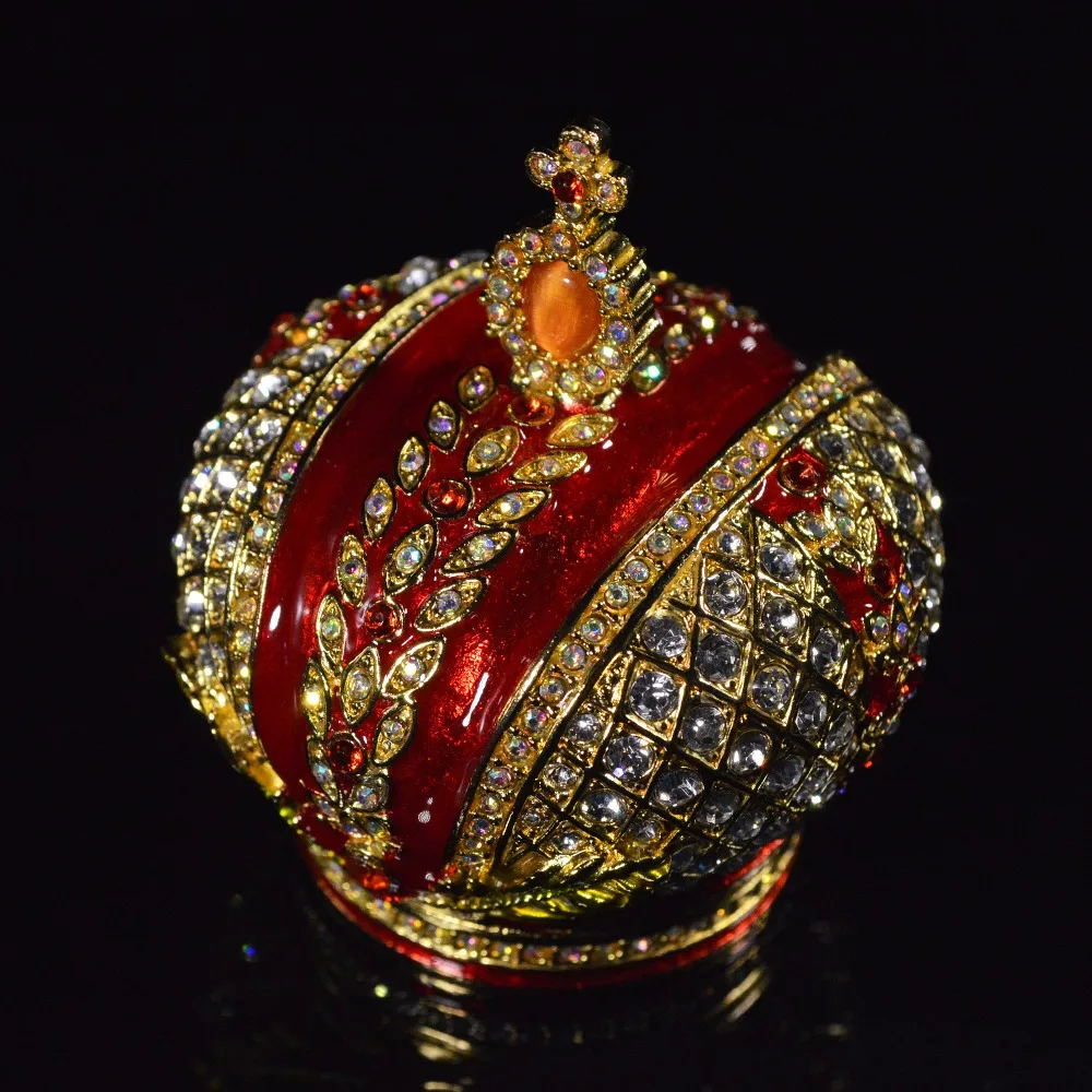 QIFU New Arrive Crystal Red Crown Beautiful Handmade Luxurious for Home Decor | Дом и сад