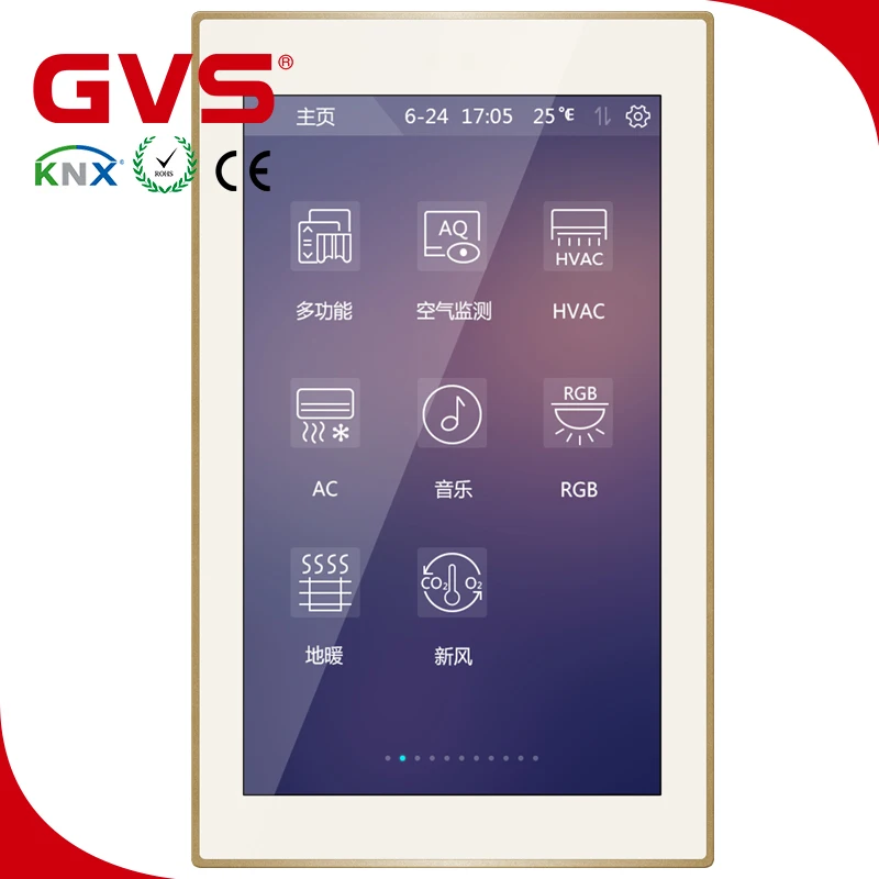 Сенсорный экран KNX/EIB GVS K Bus 5 дюймов сенсорная панель KNX классический тип система