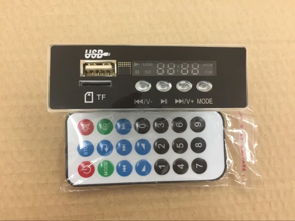 Плата адаптера 12 В/1 А для декодирования телефона с поддержкой Bluetooth WAV WMA и bluetooth