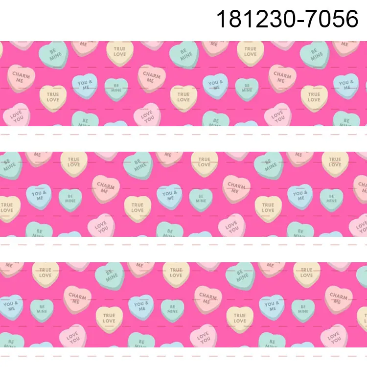 10 ярдов разные размеры корсажная лента с принтом в виде любящего сердца на День