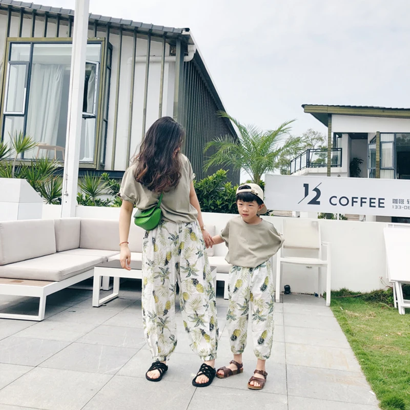 Bear Leader Mother Daughter Matching Clothes Pants Comfort Lanterns mosquito-proof pants mother and daughter clothes | Мать и ребенок
