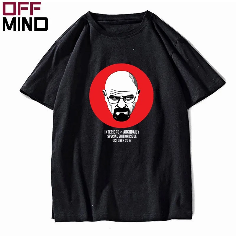 BR0132OM-BLK2 OFFMIND, хлопок, короткий рукав, heisenberg, Мужская футболка, летняя, свободная, breaking bad, Мужская футболка, крутая футболка, футболки BR0131 - Цвет: BR0132OM-BLK2