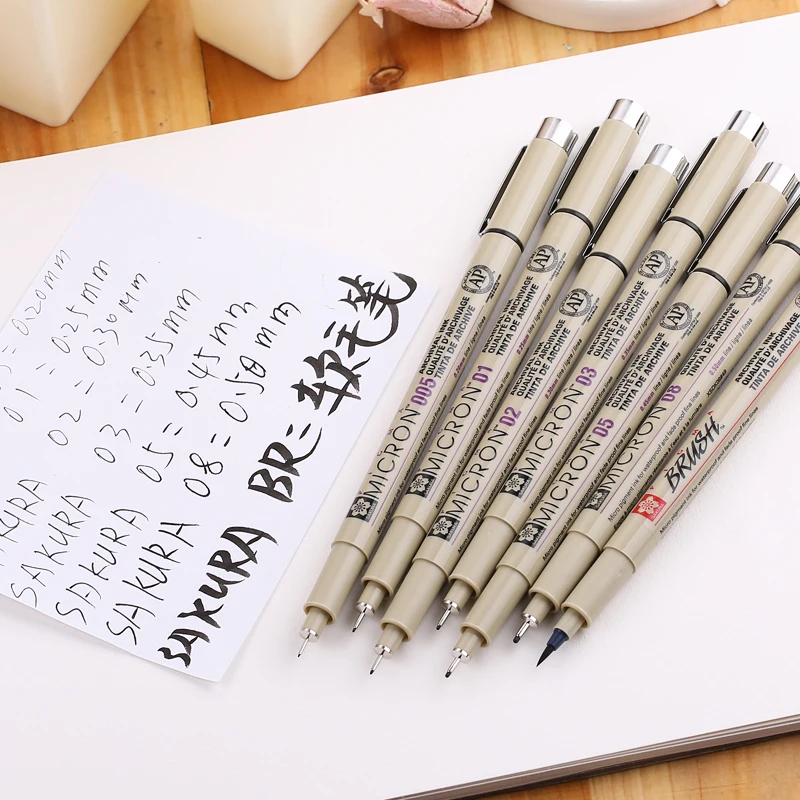 Япония Sakura Fineliner Микрон ручка для рисования красочные иглы ручка манга Дизайн Эскиз лайнер акварель товары для рукоделия XSDK01