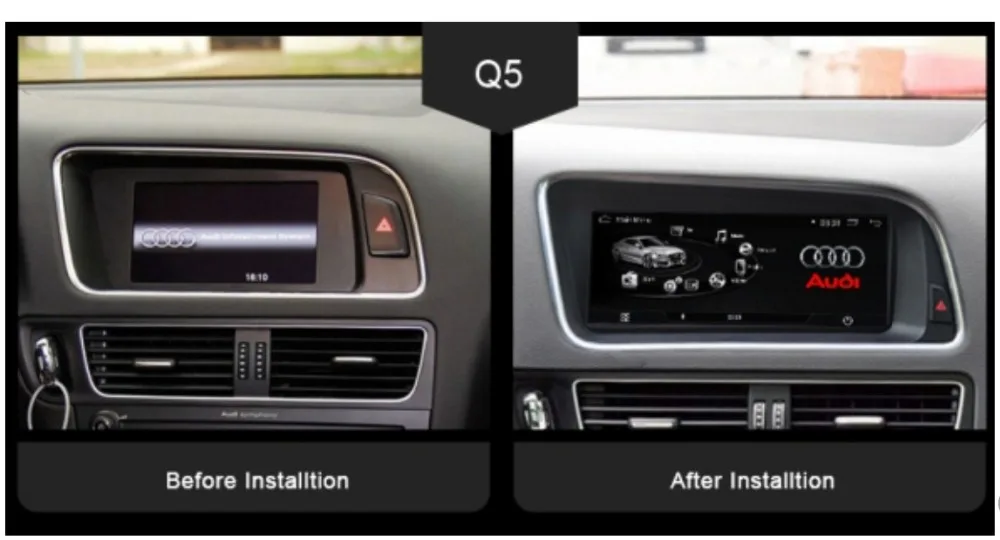 8 дюймов Android 7 1 автомобильный DVD GPS плеер навигация радио авто для Audi Q5 2009 2016