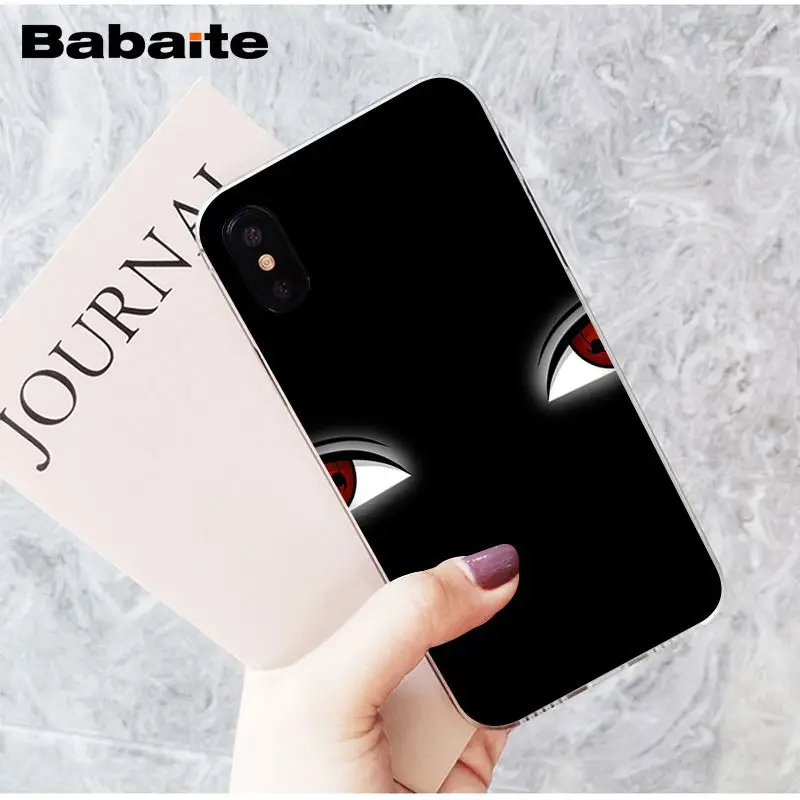 Babaite Naruto Itachi Uchiha японский приход Прозрачный чехол для телефона для iPhone X XS MAX 6 6S 7 7plus 8 8Plus 5 5S XR