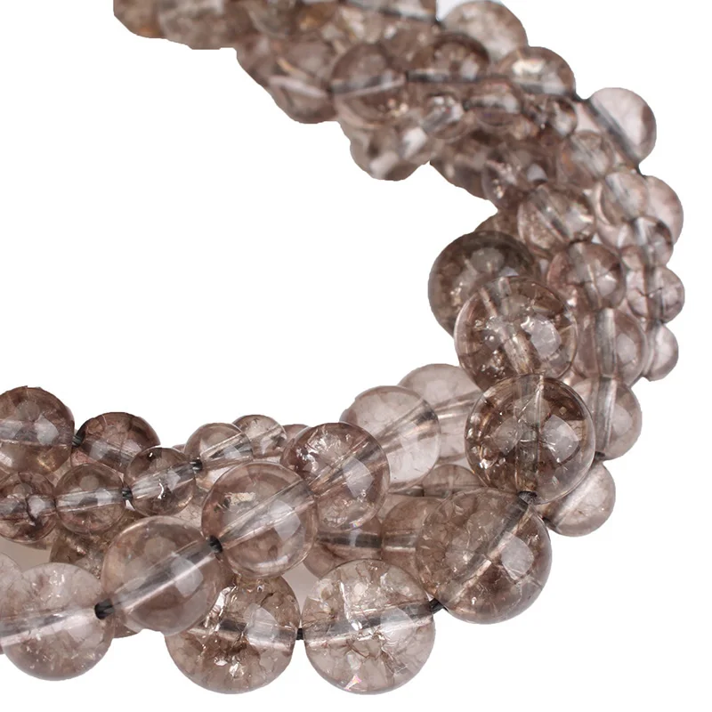 Австрийские серые хрустальные бусины дымчатый кварц круглые свободные
