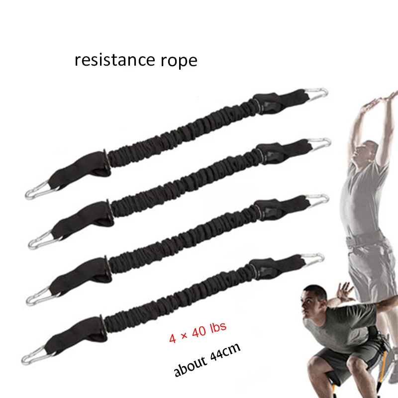 4-Piece 40lbs Ropes 140LBS силовые боксерские Эспандеры выносливость ловкость тяга веревка Кроссфит Резиновая лента сопротивления баскетбольная Скакалка тренировочная веревка - Цвет: 4-Piece 40lbs Ropes