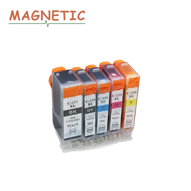 5x чернильный картридж PGI225 PGI-225 для Canon PIXMA MG6120 MG6220 MG8220 MG8120 MG8120B принтер Полный