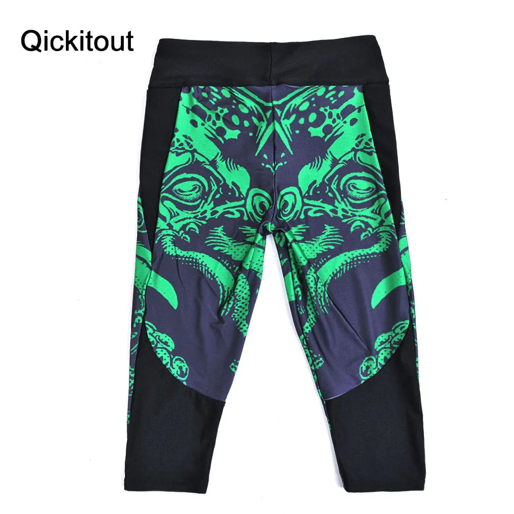 Новые сексуальные горячие продажи женские брюки с 7 точками леггинсы Зеленый