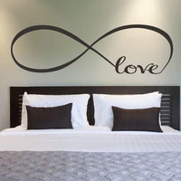 2260cm44120cm bedroom wall stickers decor infinity symbol word love vinyl art wall sticker decals decoration