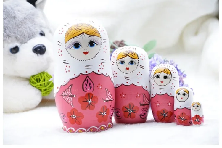 Русская подставка для украшения кукла креативная матриошка ручная работа 5 слоев