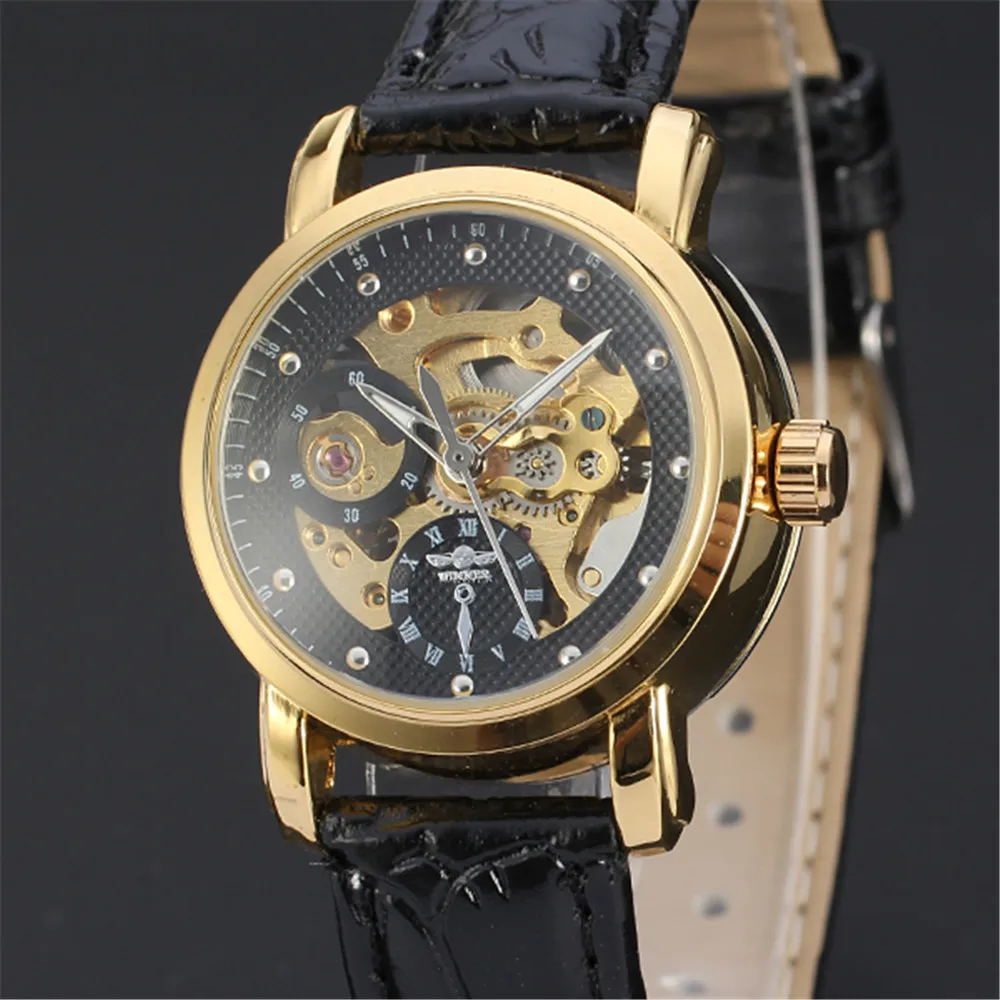 Новые женские часы WINNER повседневные автоматические механические классические