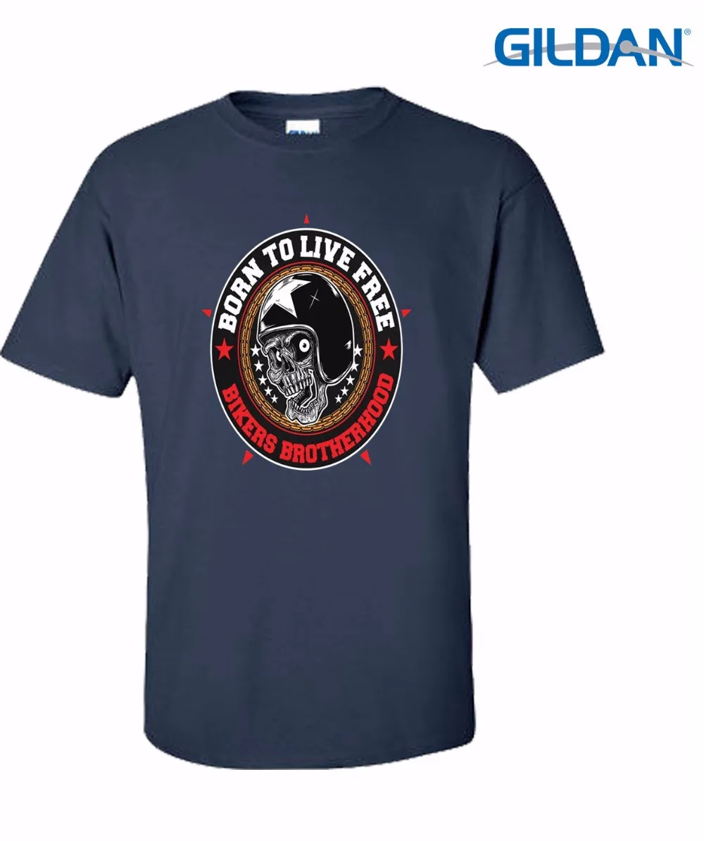 Футболка мужская с принтом черепа модная тенниска логотипом Братство