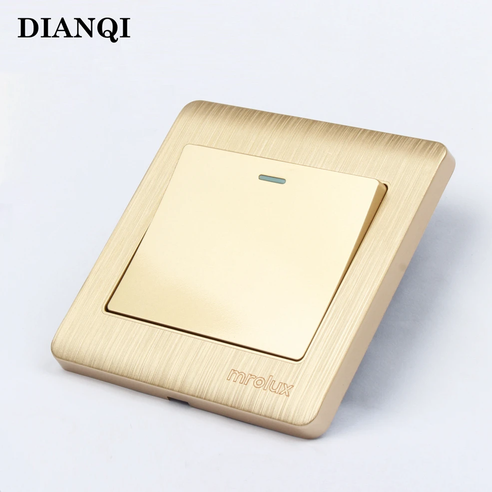 86 Тип настенный выключатель питания розетка панель один открытый переключатель