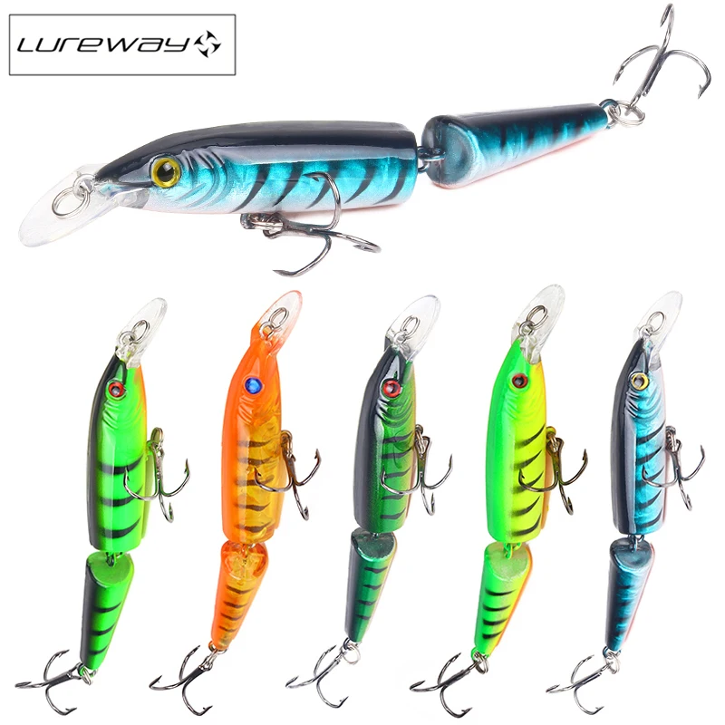 Hard Fishing Lure 5 Colors 105mm 9g Minnow Swimbait Quality Professional Baits Trible Hooks | Спорт и развлечения