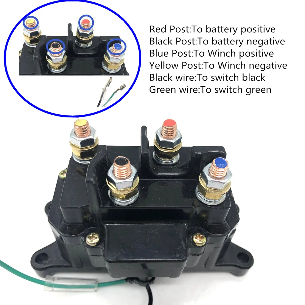 12V 250A соленоидное реле контактор лебедки кулисный переключатель большого пальца