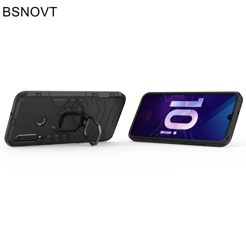 BSNOVT Huawei Honor 10i чехол противоударный с кольцом на палец магнитный держатель мягкий