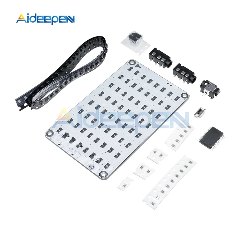 5 цветов 8x8 5 В светодиодный звуковой индикатор DIY комплекты FFT аудио анализатор спектра Голосовое управление матрица красный/синий/зеленый/желтый/белый светодиодный