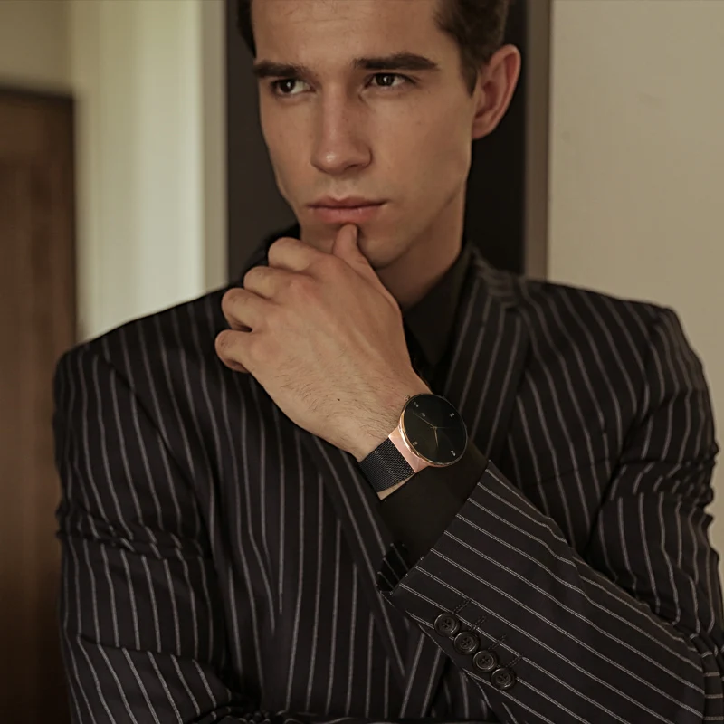 Bestdon новинка роскошные часы мужские Брендовые Часы ультра тонкие нержавеющая