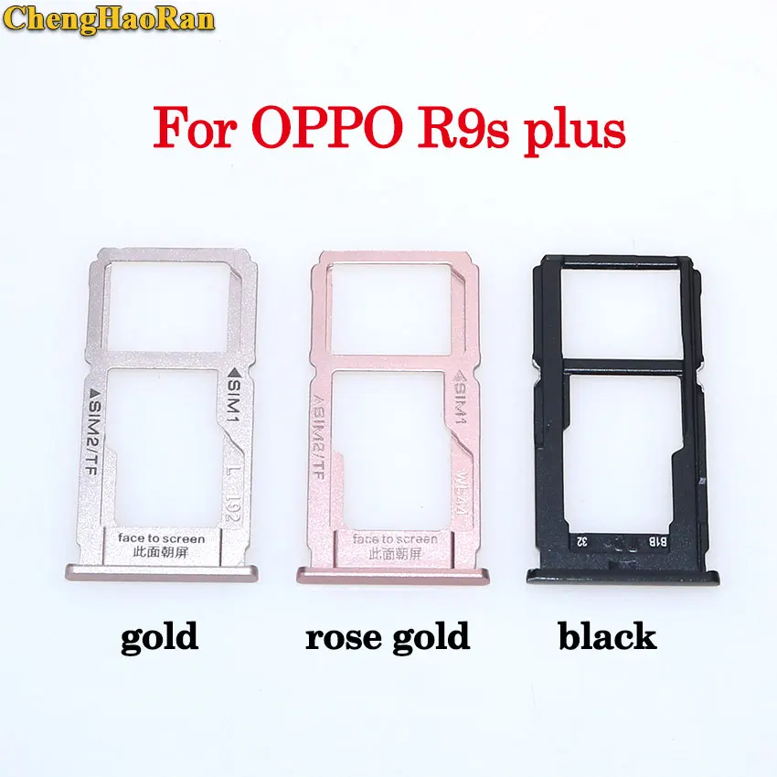 ChengHaoRan sim-карты слот для карт памяти держатель адаптер для OPPO R7 plus R7s R7Plus R9 R9plus R9sk R9s R9s плюс S-D карты