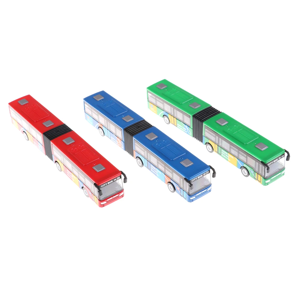 Модель туристического автобуса из сплава двухдверный городской автобус игрушки