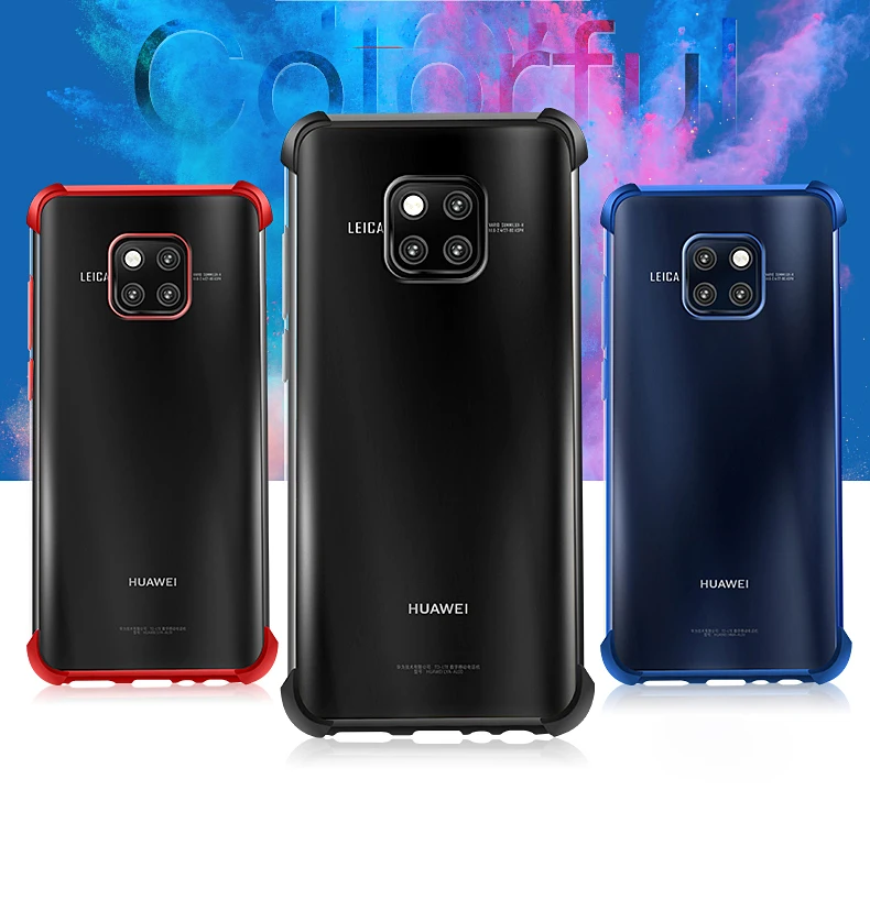 Mate 30 3D Laser elec-покрытие подушка безопасности Чехол для huawei mate 30 20 Pro Lite X чехол анти-шок прозрачный для huawei