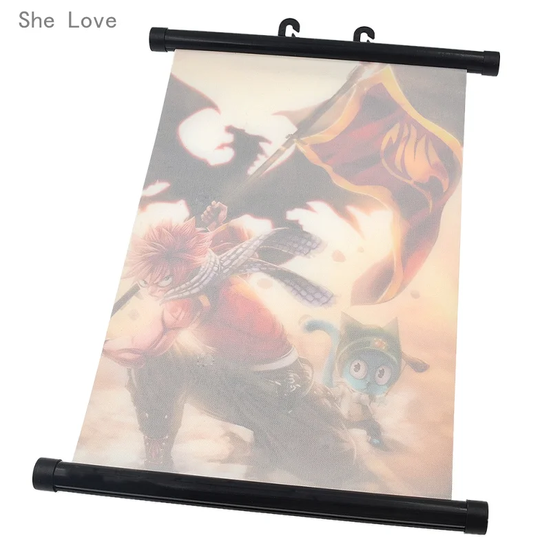 Она любит японское аниме Сказочный хвост Нацу Драгнил настенный свиток домашний