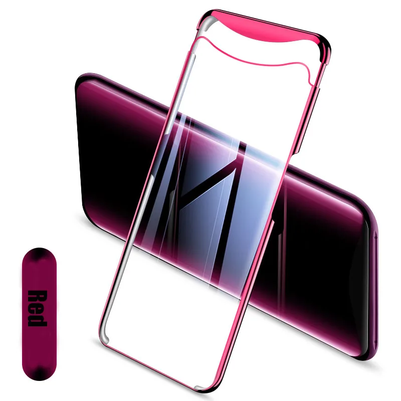 GKK покрытие чехол Oppo Find X покрытие прозрачный Магнитный Анти-шок Жесткий PC прозрачный тонкий задний чехол для Oppo Find X Coque