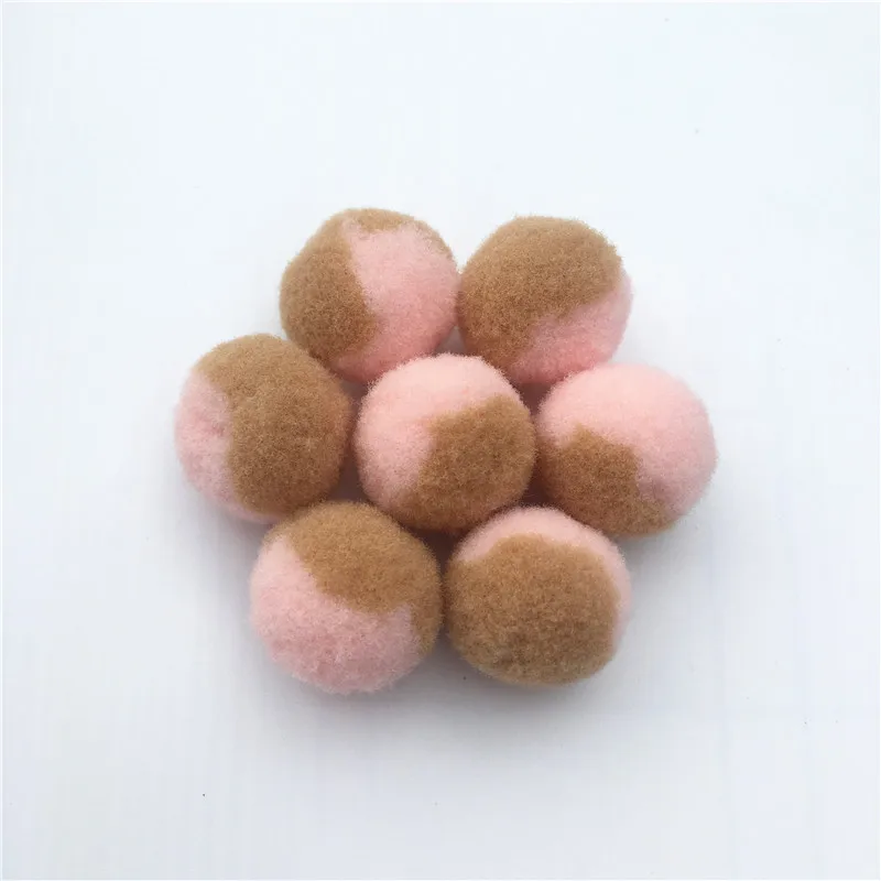 20 г/лот помпонами 15/20/25/30 мм градиент Цвет помпон мех корабль DIY мягкий помпонами Свадебные украшения/пришивания одежда аксессуары - Цвет: C3C22